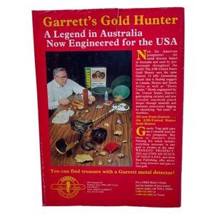 Garrett Metal Detectors Print Ad Vtg 80s Gravity Trap Gold Panning Garland TX